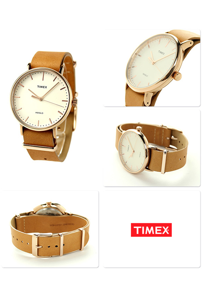 Đồng Hồ Unisex Dây Da Timex Weekender Fairfield TW2P91200