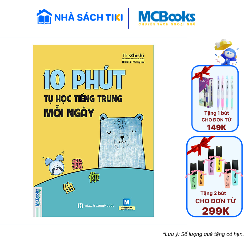 Sách 10 Phút Tự Học Tiếng Trung Mỗi Ngày Tái Bản