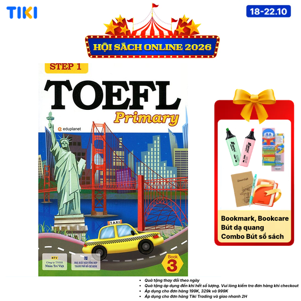 Sách TOEFL Primary Book 3 Step 1 Kèm CD Hoặc File MP3