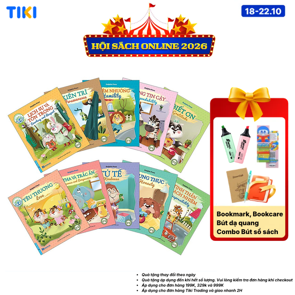 Combo 10 Quyển Bộ Sách Bé Học Lễ Giáo - Song Ngữ Anh Việt Tái Bản