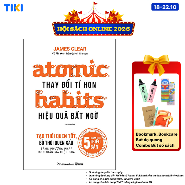 Sách Thay Đổi Tí Hon - Hiệu Quả Bất Ngờ Atomic Habits Tái Bản Lần 4
