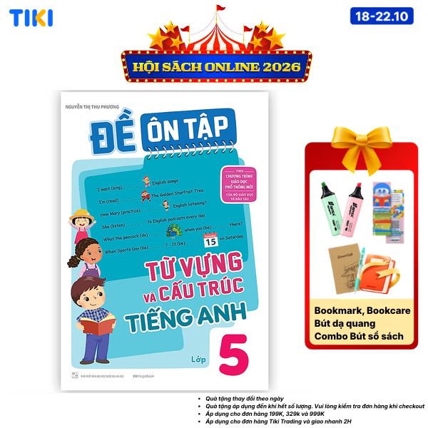 Sách Đề Ôn Tập Từ Vựng Và Cấu Trúc Tiếng Anh Lớp 5