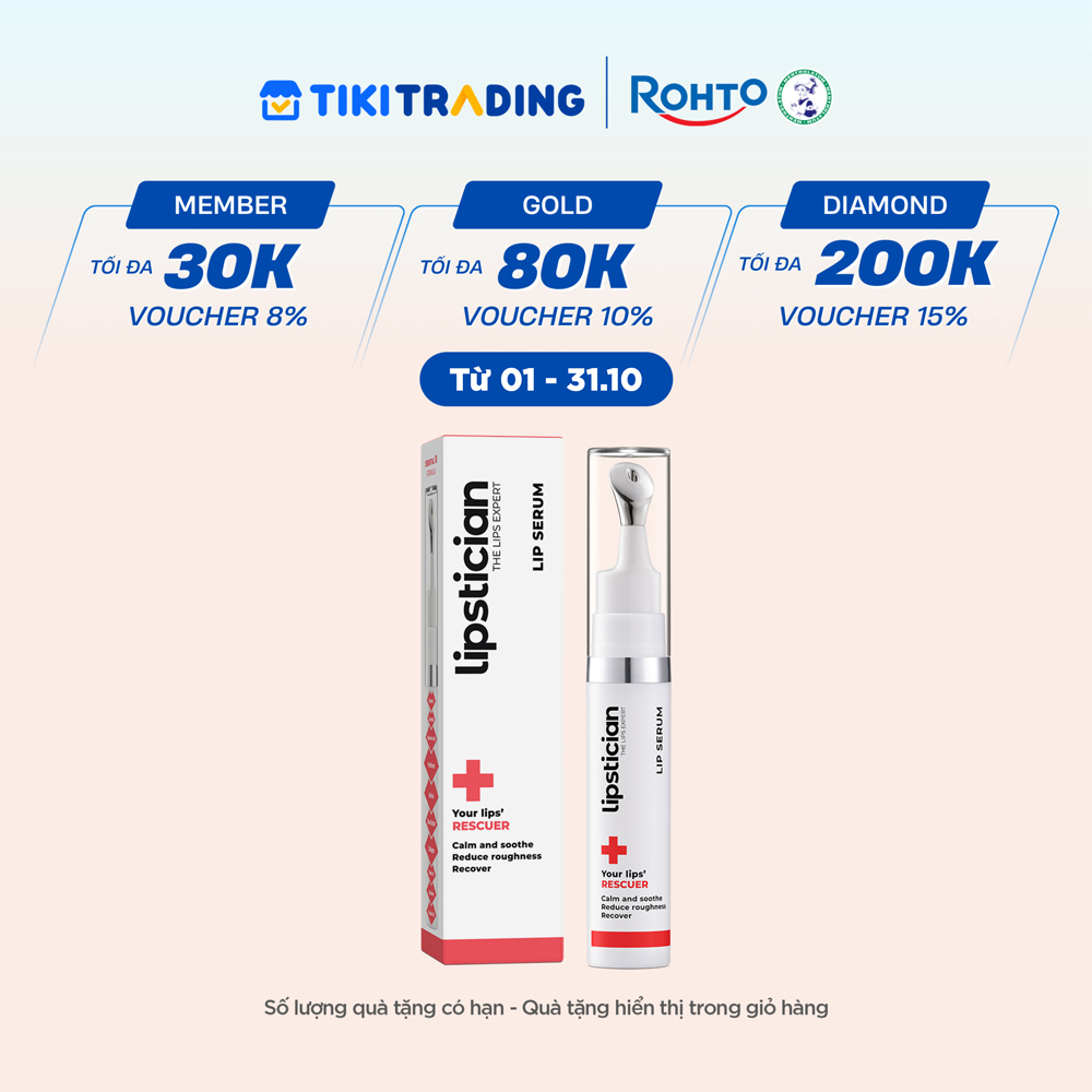 Serum dưỡng môi, phục hồi khô nứt Lipstician Lip Serum Rescuer 9g