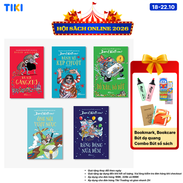 Combo 5 Cuốn David Walliams Ông Nội Vượt Ngục Bố Xấu Bố Tốt Băng Đảng Nửa Đêm Bánh Mì Kẹp Chuột Bà Nội Gangxto