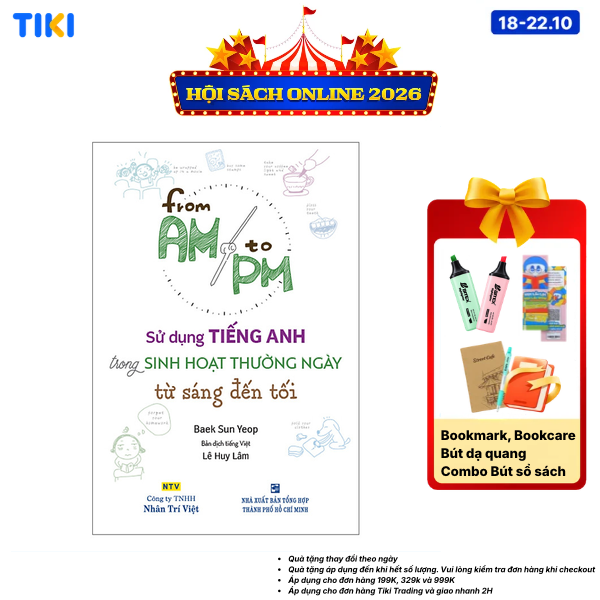 Sách Sử Dụng Tiếng Anh Trong Sinh Hoạt Thường Ngày Từ Sáng Đến Tối Kèm CD Hoặc File MP3