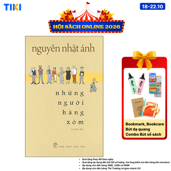 Sách Những Người Hàng Xóm - Bản Thường - Bìa Mềm Tặng kèm Bookmark Thẻ treo
