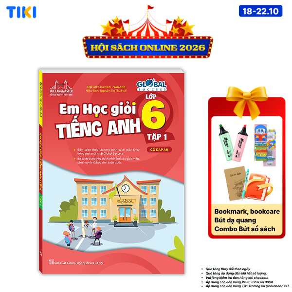 Sách The Langmaster - Em Học Giỏi Tiếng Anh Lớp 6-Tập 1 Có Đáp Án