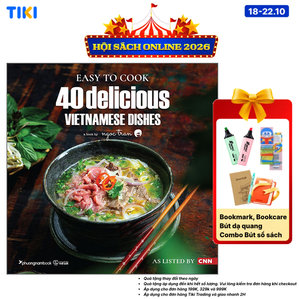 Sách Easy To Cook 40 Delicious Vietnamese Dishes - As Listed By CNN SM