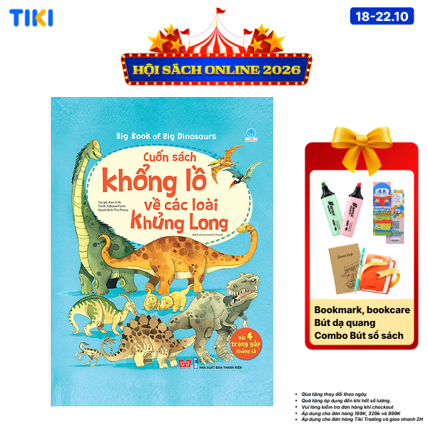 Sách Tương Tác - Big Book - Cuốn Sách Khổng Lồ Về Các Loài Khủng Long Tái Bản 2018