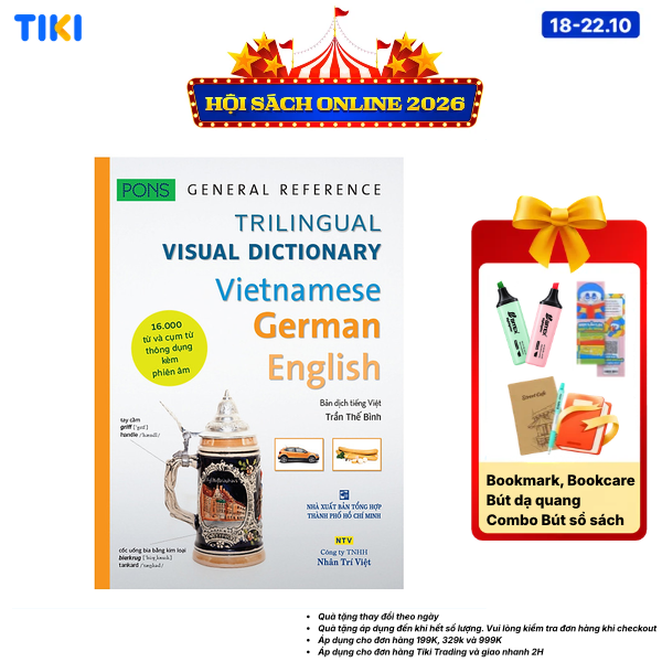 Pons General Reference Trilingual Visual Dictionary Vietnamese German English