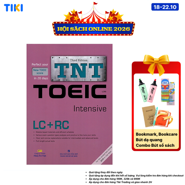 Sách TNT TOEIC - Intensive Third Edition Kèm file MP3