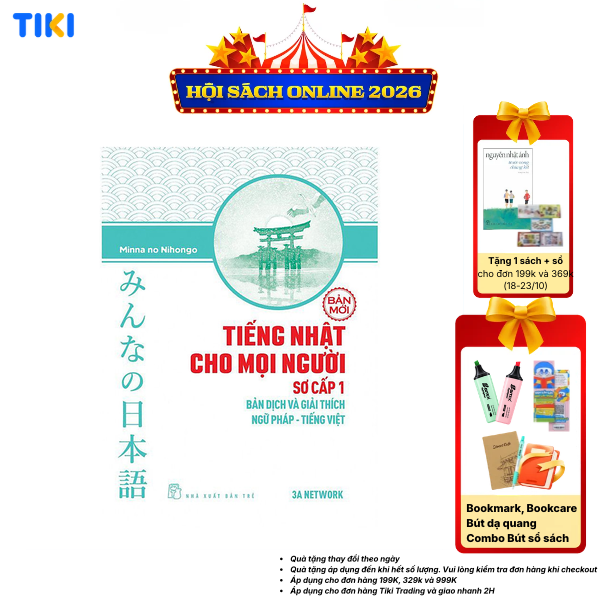 Sách Tiếng Nhật Cho Mọi Người - Sơ Cấp 1 - Bản Dịch Và Giải Thích Ngữ Pháp - Tiếng Việt Bản Mới