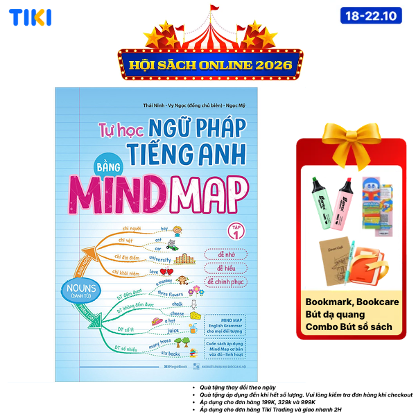 Sách Tự Học Ngữ pháp Tiếng Anh Bằng Mindmap Tập 1