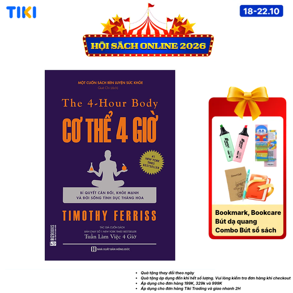 Sách Cơ Thể 4 Giờ - Bí Quyết Cân Đối, Khỏe Mạnh Và Đời Sống Tình Dục Thăng Hoa
