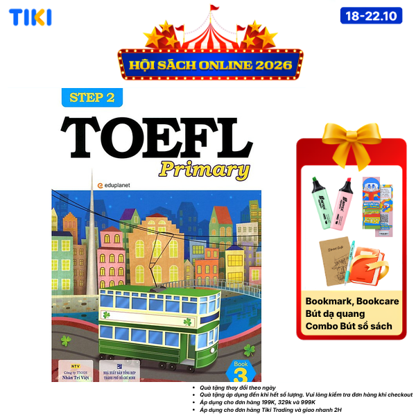 Sách TOEFL Primary Book 3 Step 2 Kèm CD Hoặc File MP3