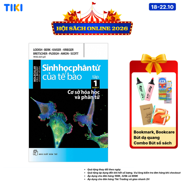 Sách Sinh Học Phân Tử Của Tế Bào - Tập 1 Cơ Sở Hóa Học Và Phân Tử Ấn Bản 7
