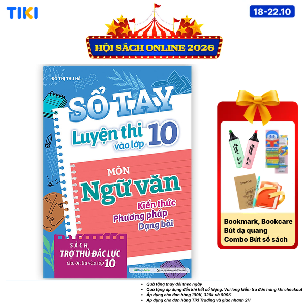 Sách Sổ tay luyện thi vào lớp 10 - Môn Ngữ văn
