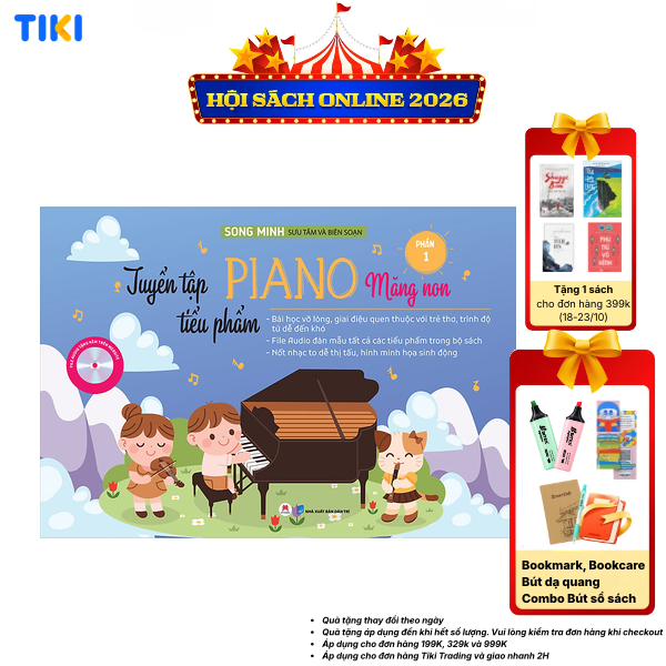 Sách Tuyển tập tiểu phẩm piano măng non phần 1
