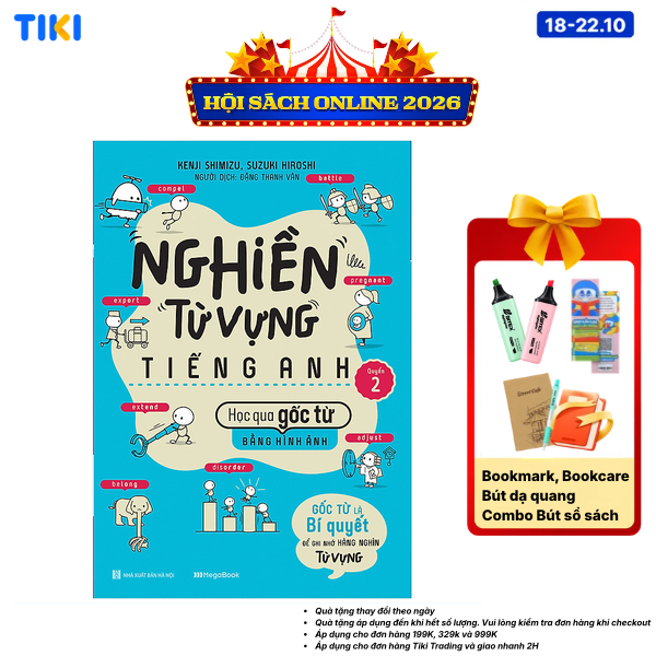 Sách Nghiền Từ Vựng Tiếng Anh - Học Qua Gốc Từ Bằng Hình Ảnh - Gốc Từ Là Bí Quyết Để Ghi Nhớ Hàng Nghìn Từ Vựng - Quyển 2