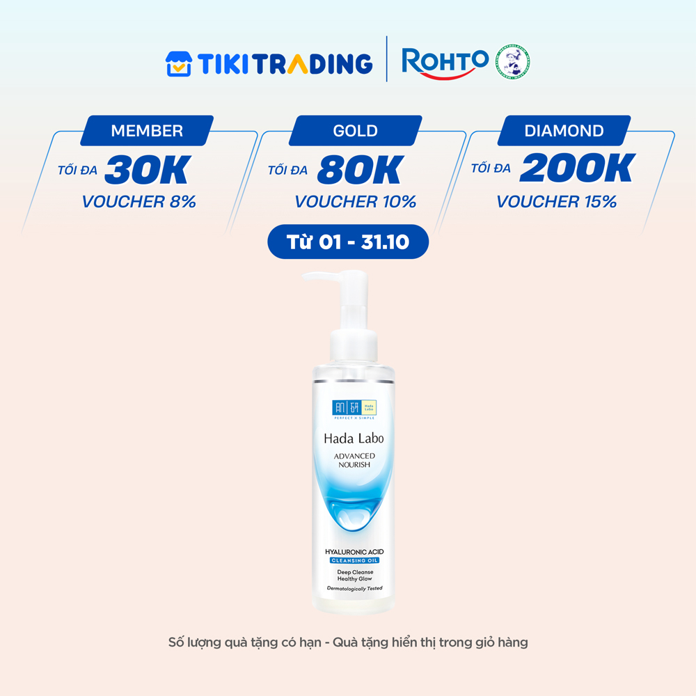Dầu tẩy trang dưỡng ẩm Hada Labo Advanced Nourish Hyaluron Cleasing Oil 200ml