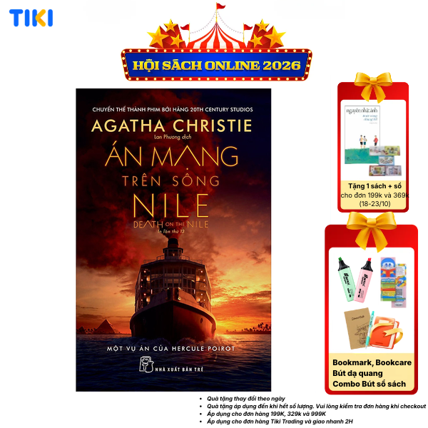 Sách Án Mạng Trên Sông Nile Agatha ChristieTái Bản