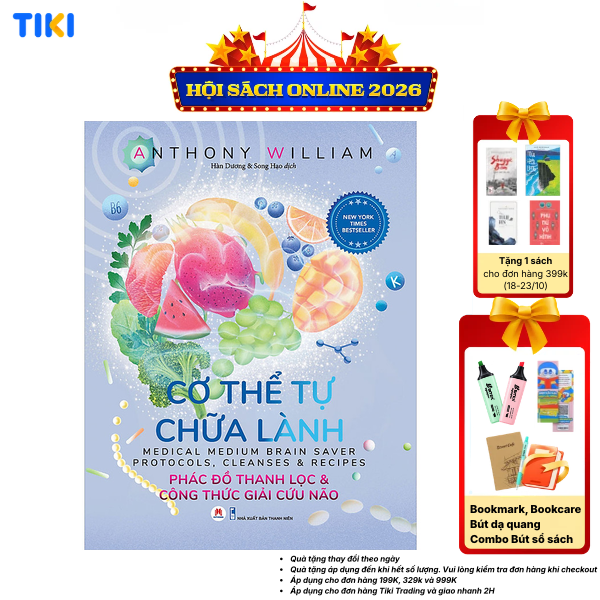 Sách Cơ thể tự chữa lành Phác đồ thanh lọc & công thức giải cứu não