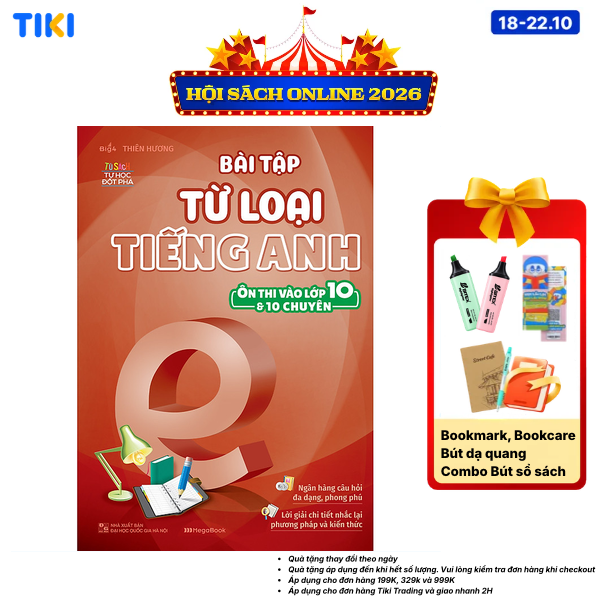 Sách Bài Tập Từ Loại Tiếng Anh Ôn Thi Vào Lớp 10 Và 10 Chuyên