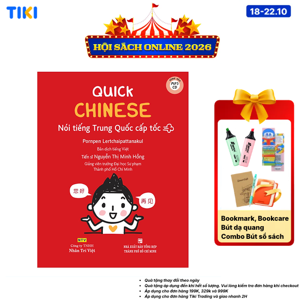 Sách Quick Chinese Nói Tiếng Trung Cấp Tốc Kèm CD Hoặc File MP3