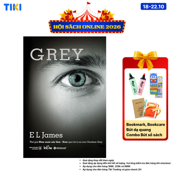 Sách Thế Giới 50 Sắc Thái - Xám Qua Tự Sự Của Christian Grey
