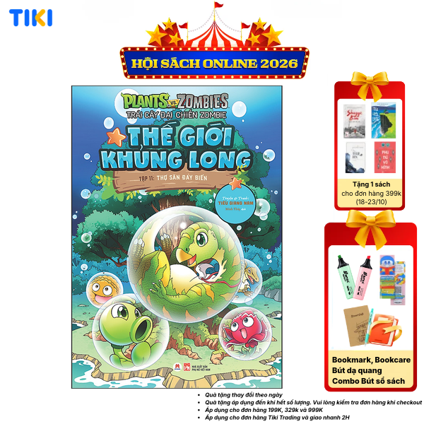 Sách Trái cây đại chiến Zombie - Thế giới khủng long Tập 11 - Thợ săn đáy biển