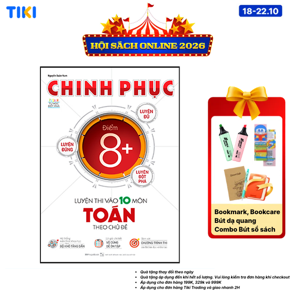 Sách Chinh Phục Luyện Thi Vào 10 Môn Toán Theo Chủ Đề