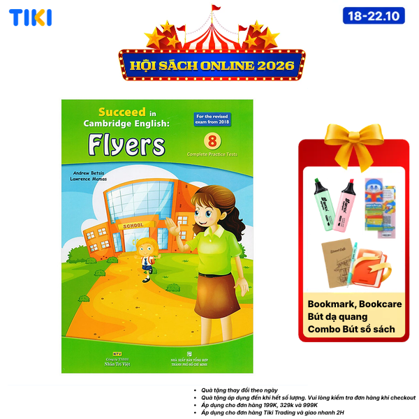 Sách Succeed In Cambridge English - Flyers - 8 complete practice Kèm CD Hoặc File MP3