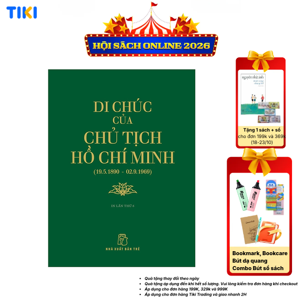 Sách Di Chúc Của Chủ Tịch Hồ Chí Minh Tái Bản