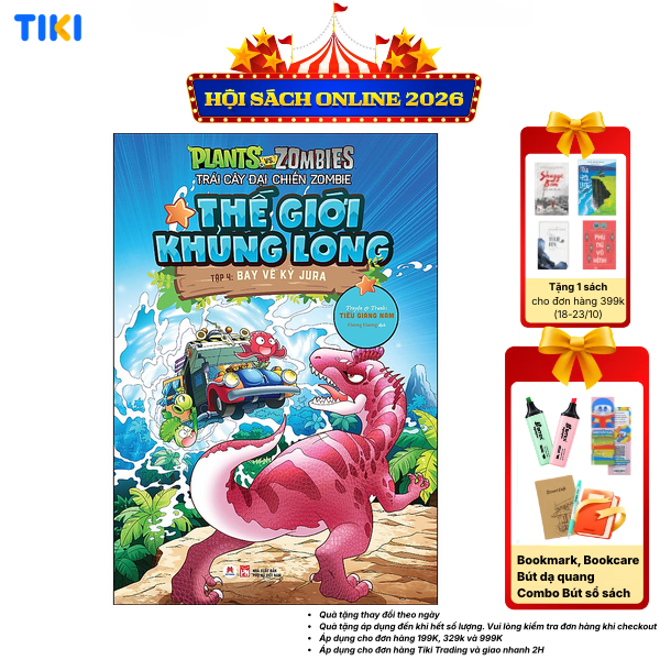 Sách Trái Cây Đại Chiến Zombie-Thế Giới Khủng Long - Tập 4 Bay Về Kỷ Jura Tái Bản