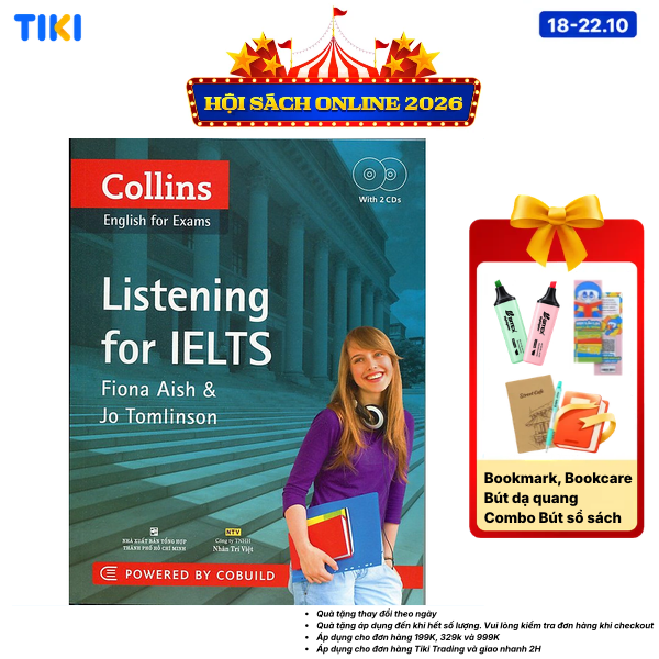 Sách Collins - Listening for IELTS Quét Mã QR Để Nghe File Mp3