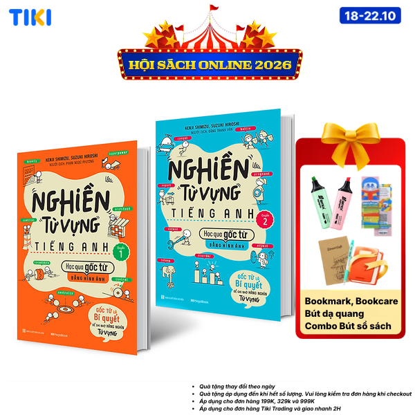 Combo 2 Cuốn Nghiền Từ Vựng Tiếng Anh Học Qua Gốc Từ Bằng Hình Ảnh - Gốc Từ Là Bí Quyết Để Ghi Nhớ Hàng Nghìn Từ Vựng