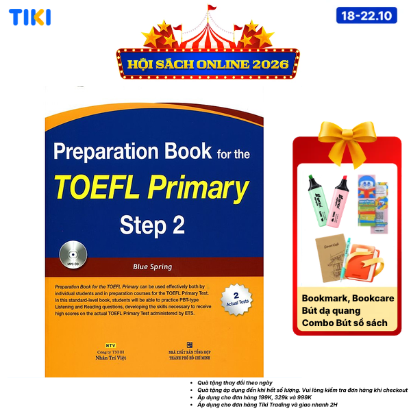 Sách Preparation Book For TOEFL Primary Step 2 Kèm CD