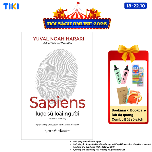 Sách Sapiens Lược Sử Loài Người Tái Bản 2022