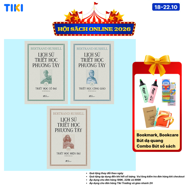 Combo 3 Cuốn Lịch Sử Triết Học Phương Tây
