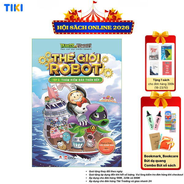Sách Trái Cây Đại Chiến Zombie - Thế Giới Robot - Tập 6 Thám Hiểm Đảo Thần Bếp