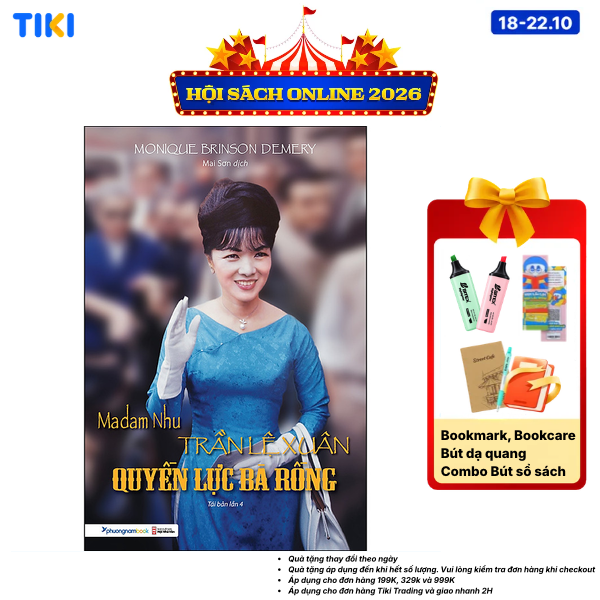 Sách Madam Nhu Trần Lệ Xuân Quyền Lực Bà Rồng Tái Bản