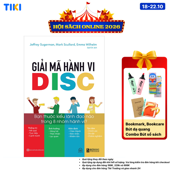 Sách Giải Mã Hành Vi Disc Bạn Thuộc Kiểu Lãnh Đạo Nào Trong 8 Nhóm Hành Vi