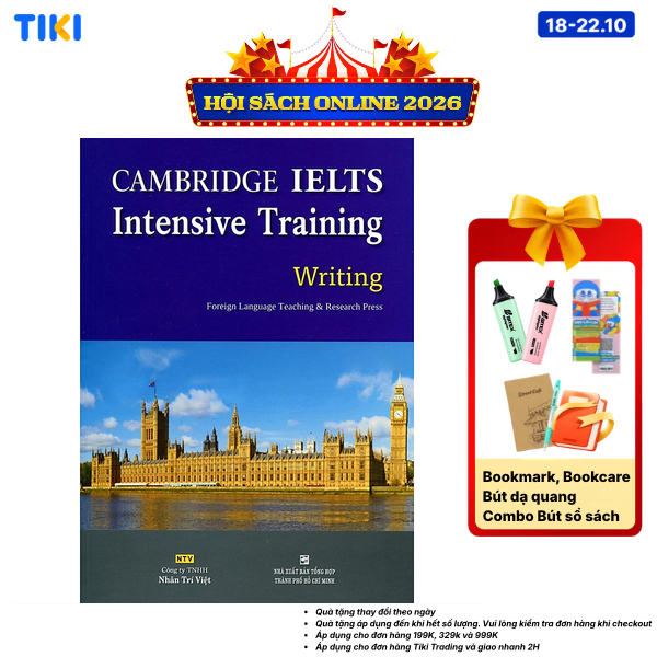 Sách Cambridge IELTS Intensive Training Writing Không CD