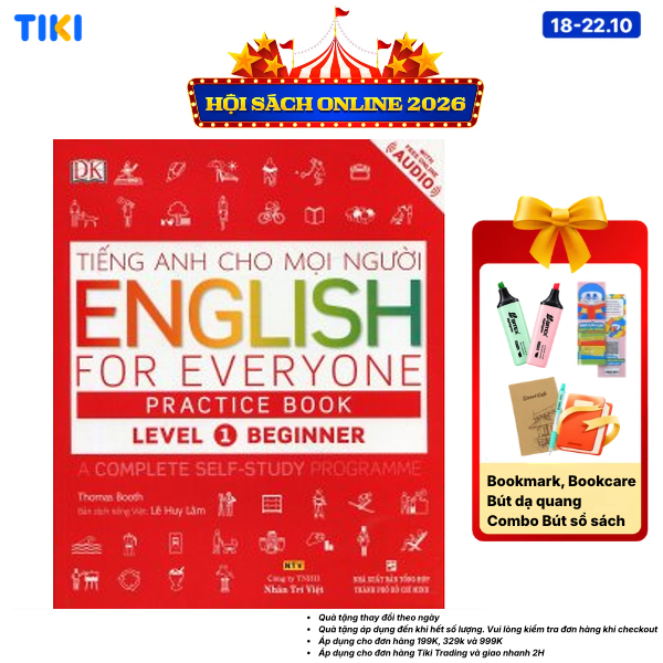 Sách Tiếng Anh Cho Mọi Người - English For Everyone Practice Book Level 1 Beginner