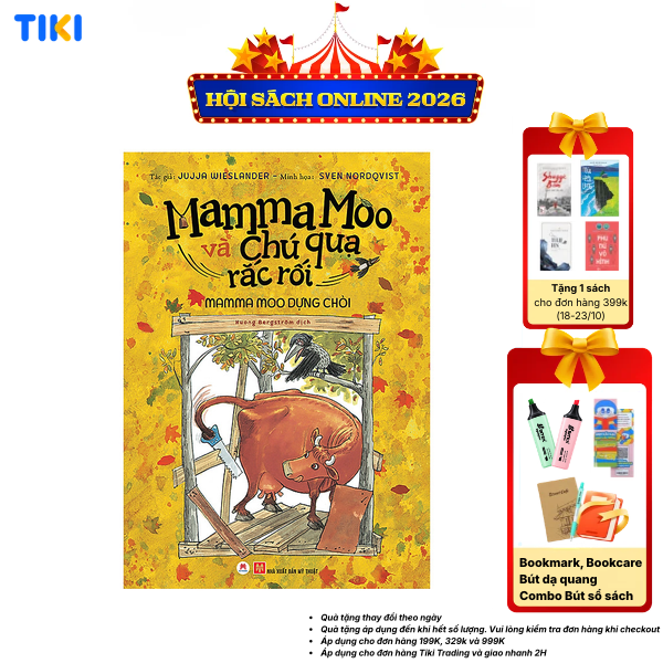 Sách Mamma Moo Và Chú Quạ Rắc Rối - Mamma Moo Dựng Chòi