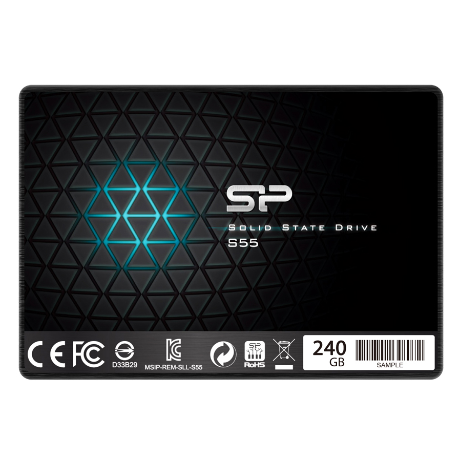 Ổ Cứng SSD Silicon Power S55 240GB (TLC) Up To 550MB/s / 420MB/s - Hàng Chính Hãng