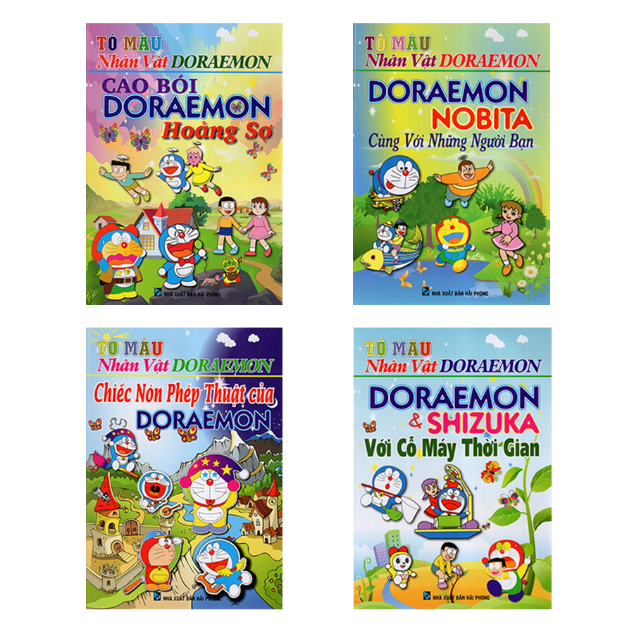 Tô Màu Nhân Vật Doraemon (4 Quyển)