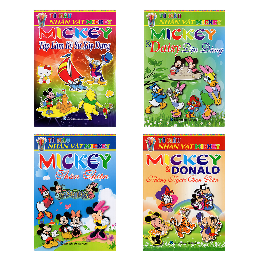Tô Màu Nhân Vật Mickey (4 Quyển)