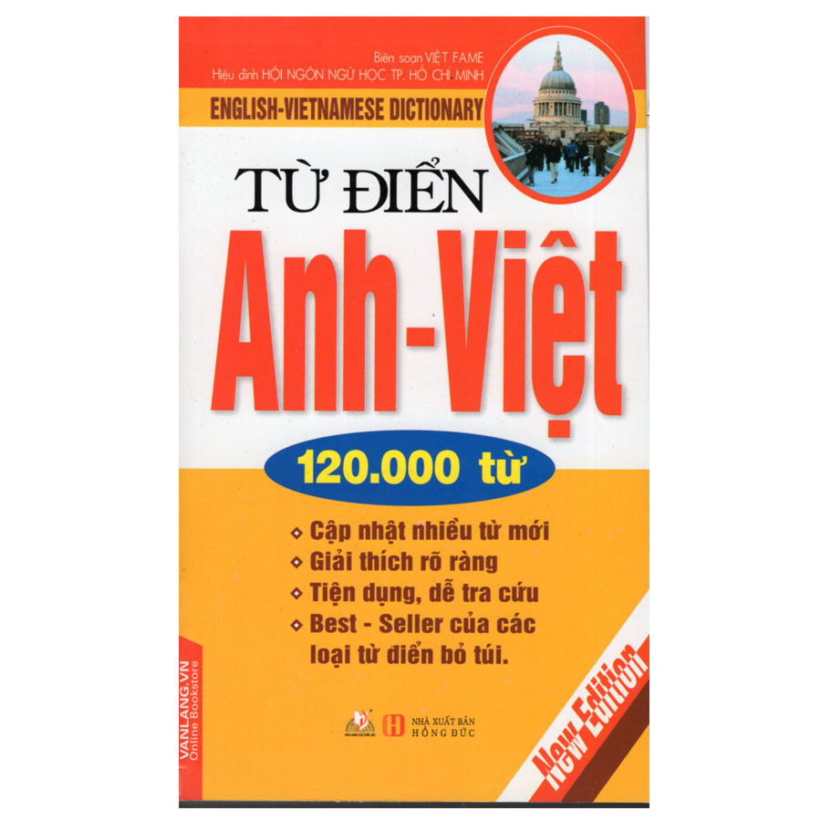 Từ Điển Anh - Việt 120.000 Từ (Văn Lang)