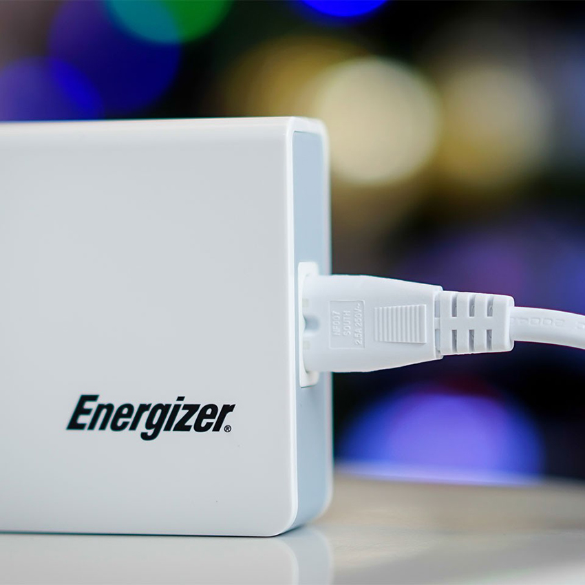 Apdapter Sạc Energizer 5 Cổng 25W EU USA5CEUCWH5 - Hàng chính hãng